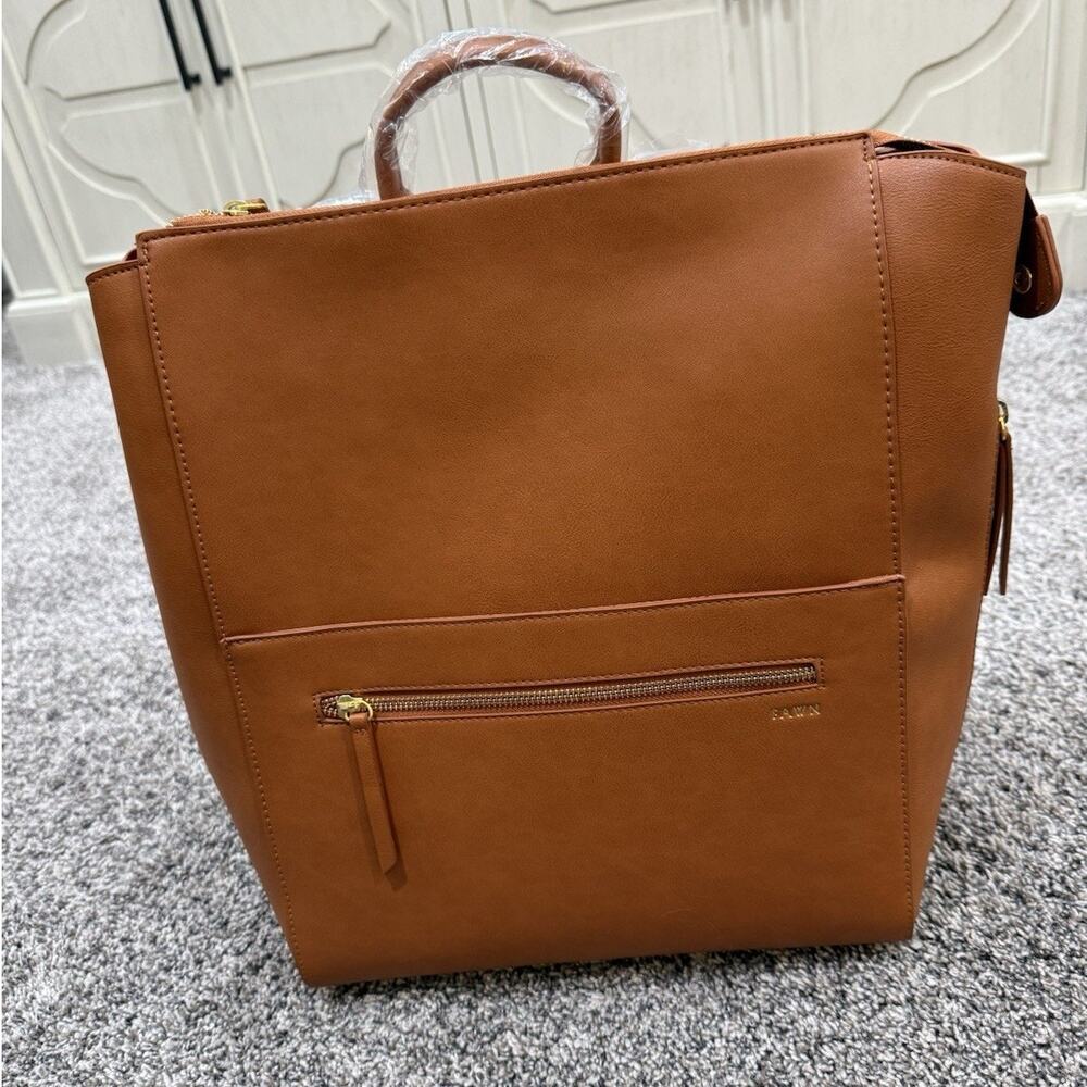 Fawn Design - The Square Diaper Bag Brown Matte